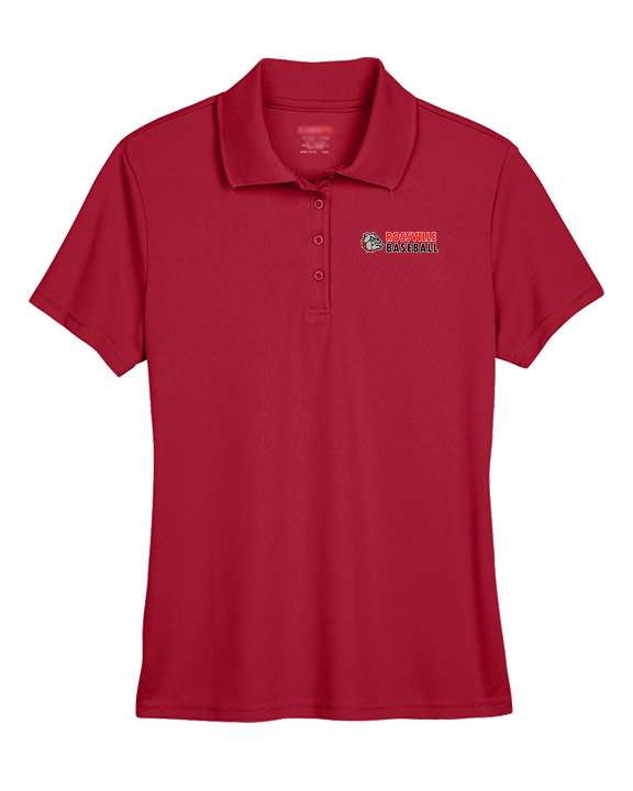 Rossville Dawgs 9U Baseball Basic - Womens Polo