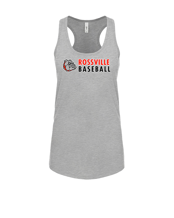 Rossville Dawgs 9U Baseball Basic - Womens Tank Top