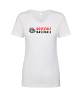 Rossville Dawgs 9U Baseball Basic - Womens V-Neck