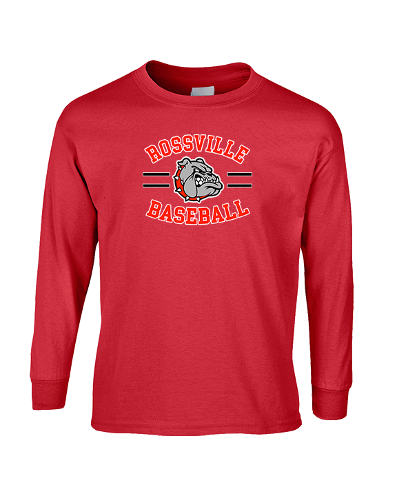 Rossville Dawgs 9U Baseball Curve - Cotton Longsleeve