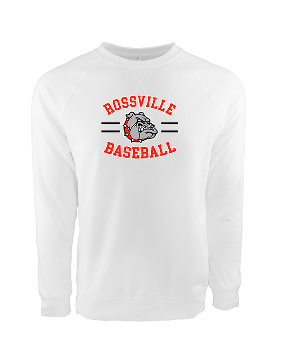 Rossville Dawgs 9U Baseball Curve - Crewneck Sweatshirt