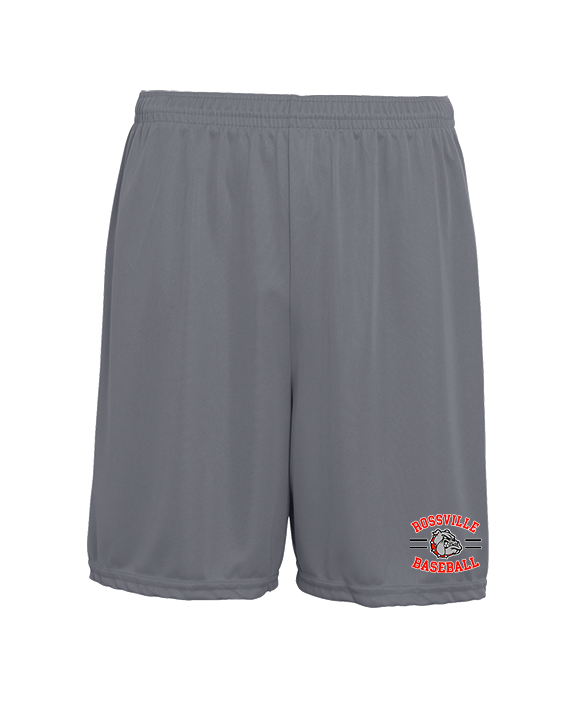 Rossville Dawgs 9U Baseball Curve - Mens 7inch Training Shorts