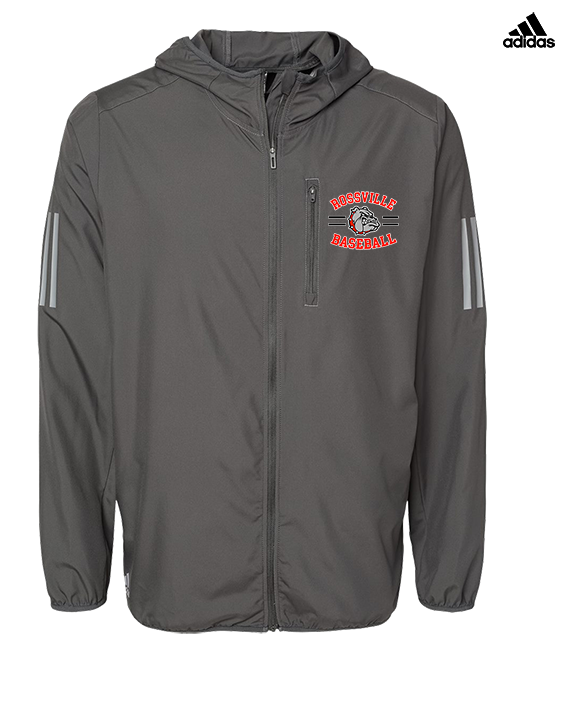 Rossville Dawgs 9U Baseball Curve - Mens Adidas Full Zip Jacket