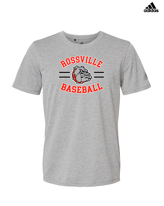 Rossville Dawgs 9U Baseball Curve - Mens Adidas Performance Shirt