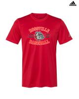 Rossville Dawgs 9U Baseball Curve - Mens Adidas Performance Shirt