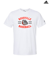 Rossville Dawgs 9U Baseball Curve - Mens Adidas Performance Shirt