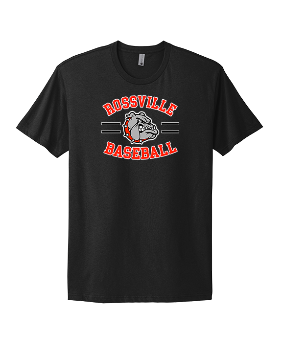 Rossville Dawgs 9U Baseball Curve - Mens Select Cotton T-Shirt