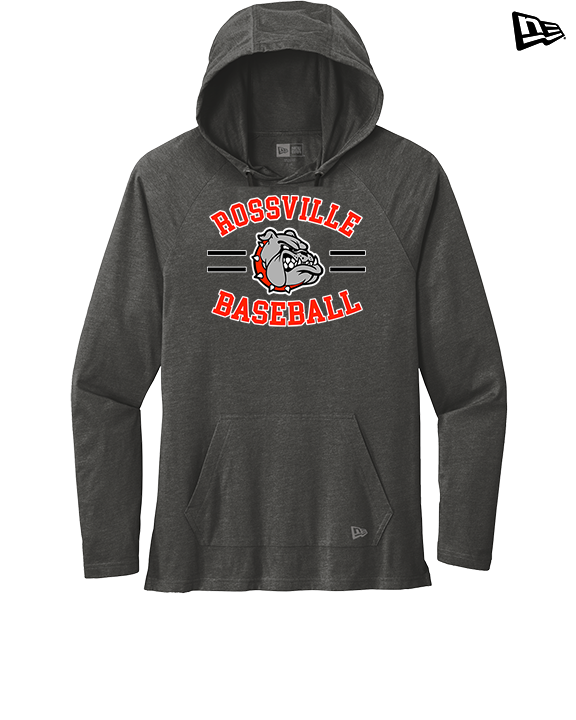 Rossville Dawgs 9U Baseball Curve - New Era Tri-Blend Hoodie