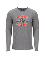 Rossville Dawgs 9U Baseball Curve - Tri-Blend Long Sleeve