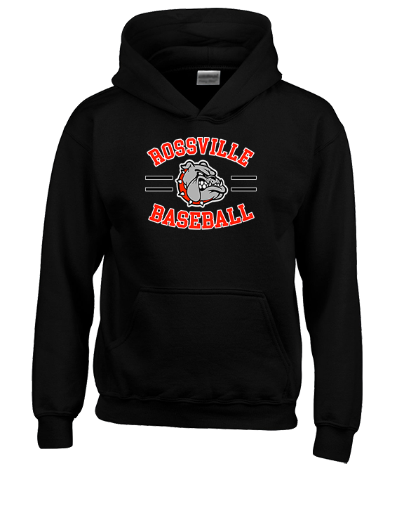 Rossville Dawgs 9U Baseball Curve - Unisex Hoodie