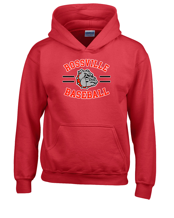 Rossville Dawgs 9U Baseball Curve - Unisex Hoodie