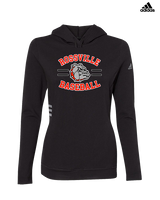 Rossville Dawgs 9U Baseball Curve - Womens Adidas Hoodie