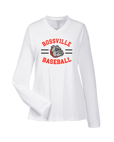 Rossville Dawgs 9U Baseball Curve - Womens Performance Longsleeve