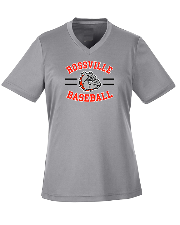 Rossville Dawgs 9U Baseball Curve - Womens Performance Shirt