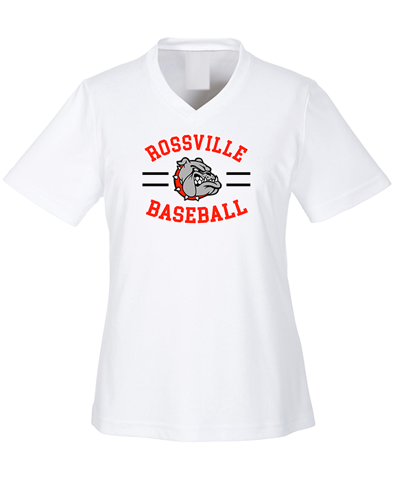 Rossville Dawgs 9U Baseball Curve - Womens Performance Shirt