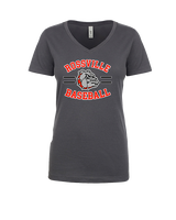 Rossville Dawgs 9U Baseball Curve - Womens Vneck