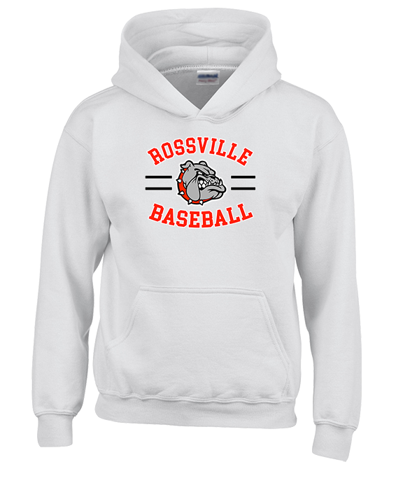 Rossville Dawgs 9U Baseball Curve - Youth Hoodie