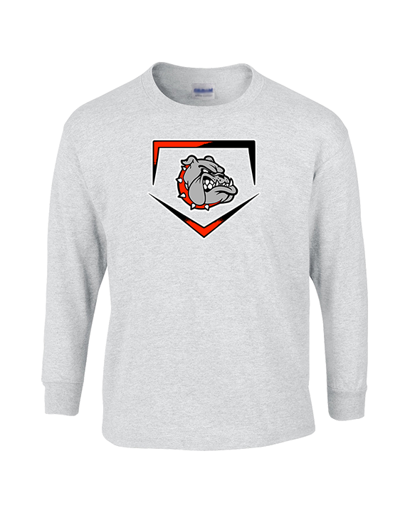 Rossville Dawgs 9U Baseball Plate - Cotton Longsleeve