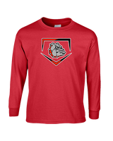 Rossville Dawgs 9U Baseball Plate - Cotton Longsleeve