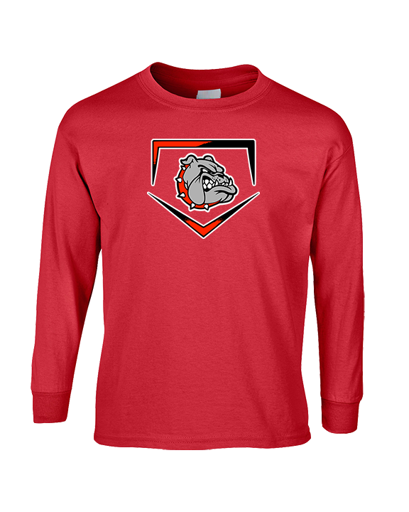 Rossville Dawgs 9U Baseball Plate - Cotton Longsleeve