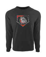 Rossville Dawgs 9U Baseball Plate - Crewneck Sweatshirt