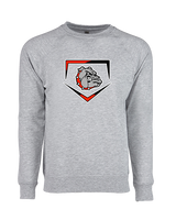 Rossville Dawgs 9U Baseball Plate - Crewneck Sweatshirt