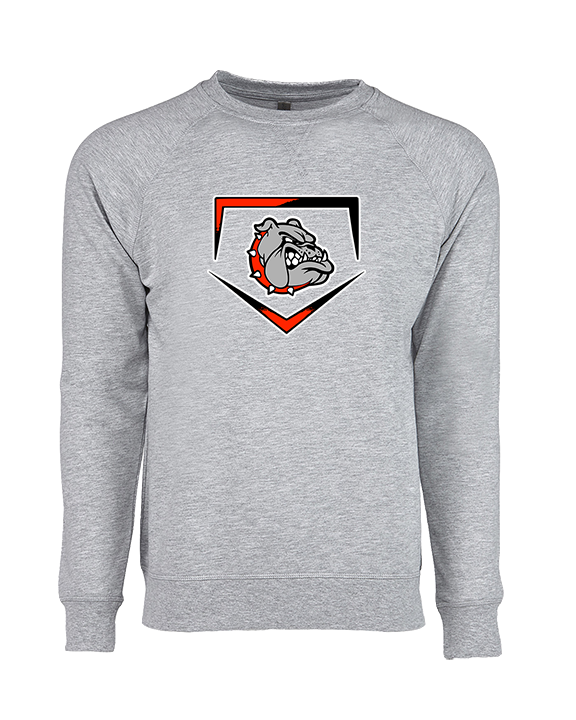 Rossville Dawgs 9U Baseball Plate - Crewneck Sweatshirt