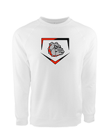 Rossville Dawgs 9U Baseball Plate - Crewneck Sweatshirt