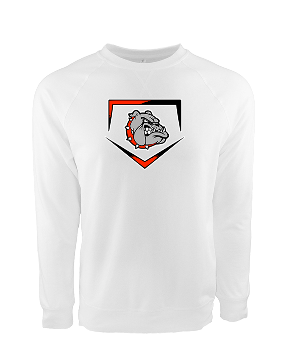 Rossville Dawgs 9U Baseball Plate - Crewneck Sweatshirt