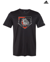 Rossville Dawgs 9U Baseball Plate - Mens Adidas Performance Shirt