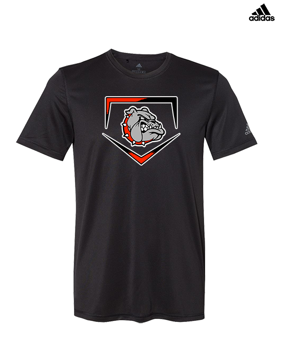 Rossville Dawgs 9U Baseball Plate - Mens Adidas Performance Shirt