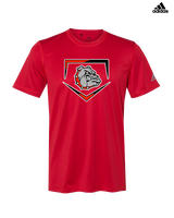 Rossville Dawgs 9U Baseball Plate - Mens Adidas Performance Shirt