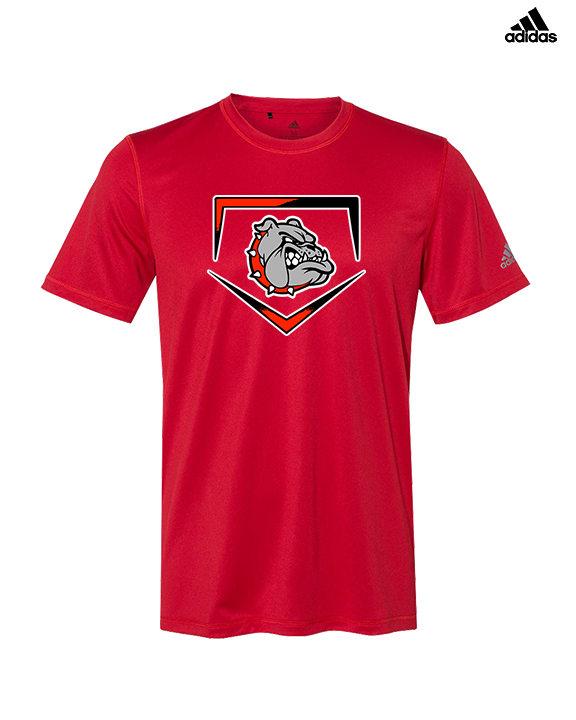 Rossville Dawgs 9U Baseball Plate - Mens Adidas Performance Shirt