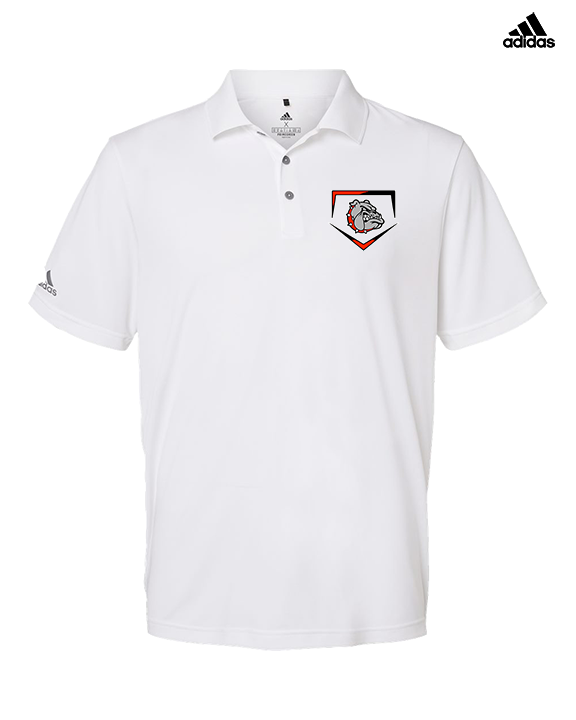 Rossville Dawgs 9U Baseball Plate - Mens Adidas Polo