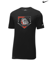 Rossville Dawgs 9U Baseball Plate - Mens Nike Cotton Poly Tee