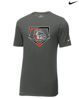 Rossville Dawgs 9U Baseball Plate - Mens Nike Cotton Poly Tee