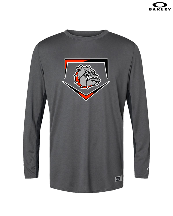 Rossville Dawgs 9U Baseball Plate - Mens Oakley Longsleeve