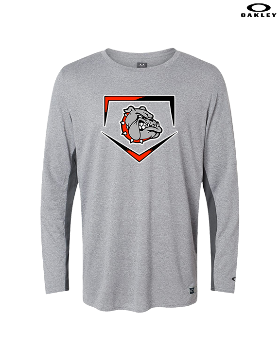 Rossville Dawgs 9U Baseball Plate - Mens Oakley Longsleeve