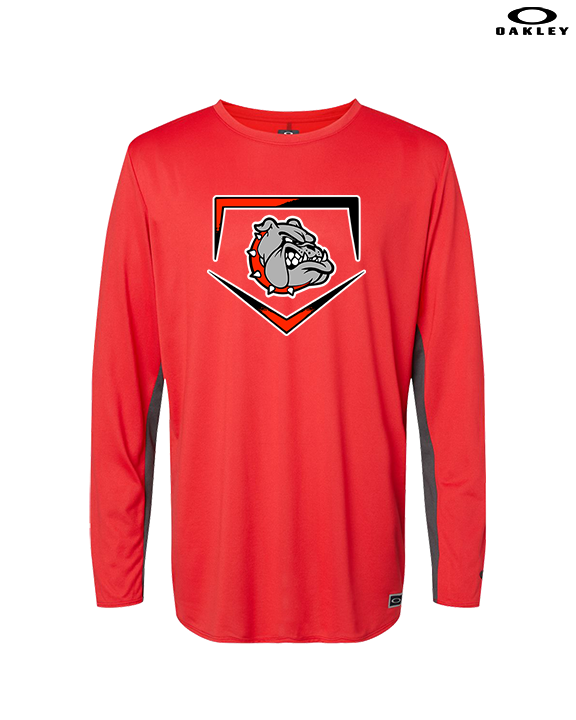 Rossville Dawgs 9U Baseball Plate - Mens Oakley Longsleeve