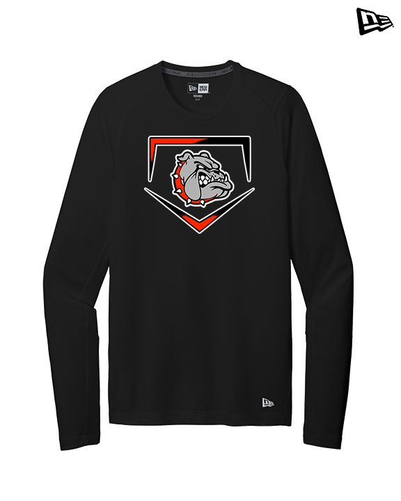 Rossville Dawgs 9U Baseball Plate - New Era Performance Long Sleeve