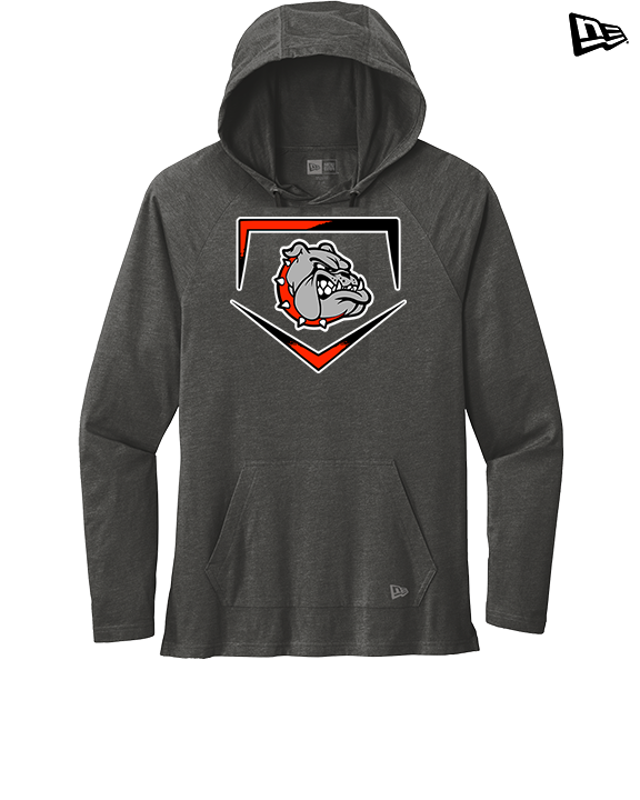 Rossville Dawgs 9U Baseball Plate - New Era Tri-Blend Hoodie