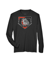 Rossville Dawgs 9U Baseball Plate - Performance Longsleeve