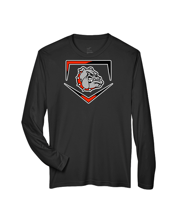 Rossville Dawgs 9U Baseball Plate - Performance Longsleeve