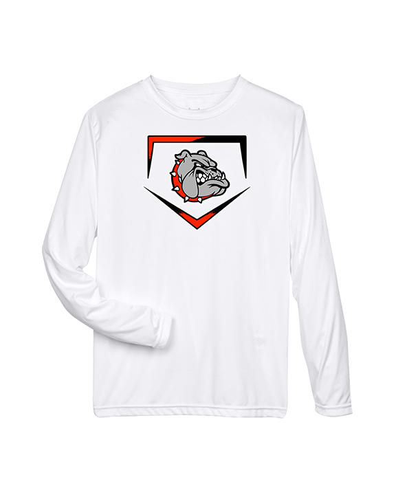 Rossville Dawgs 9U Baseball Plate - Performance Longsleeve