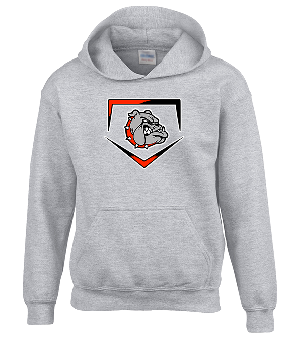 Rossville Dawgs 9U Baseball Plate - Unisex Hoodie