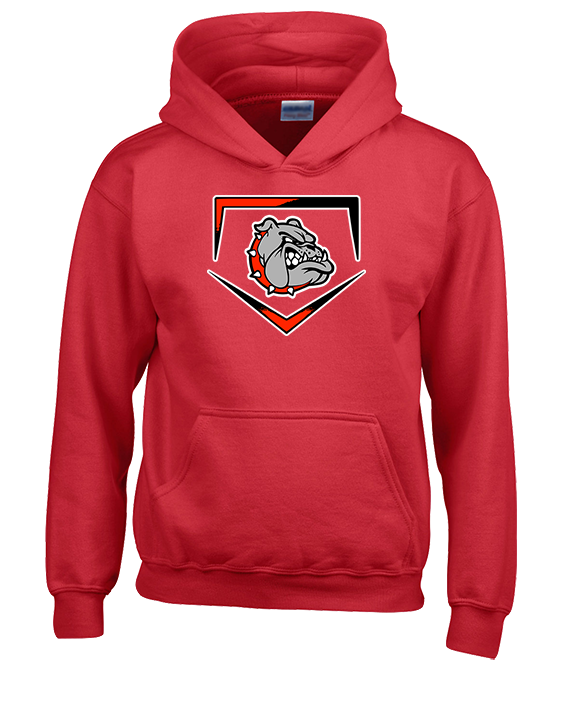 Rossville Dawgs 9U Baseball Plate - Unisex Hoodie