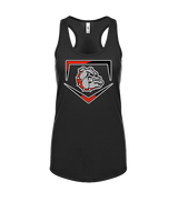 Rossville Dawgs 9U Baseball Plate - Womens Tank Top