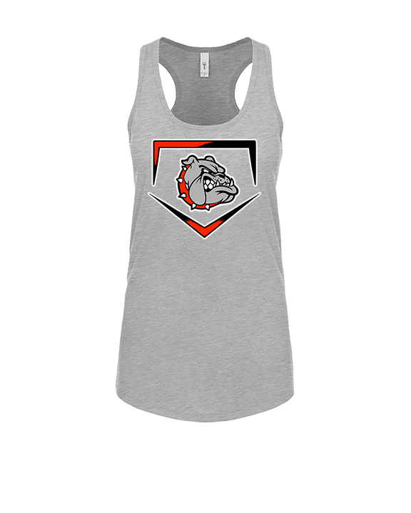 Rossville Dawgs 9U Baseball Plate - Womens Tank Top