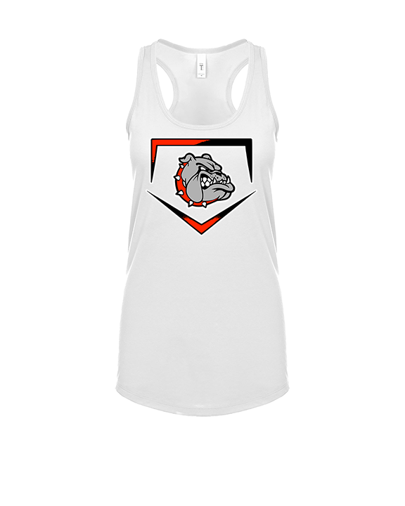 Rossville Dawgs 9U Baseball Plate - Womens Tank Top