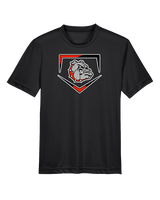 Rossville Dawgs 9U Baseball Plate - Youth Performance Shirt